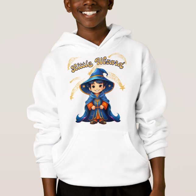 Little Wizard – Kids’ Halloween Hoodie (Vorderseite)