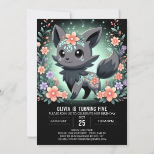 Little Wolf Digital Geburtstag Einladung