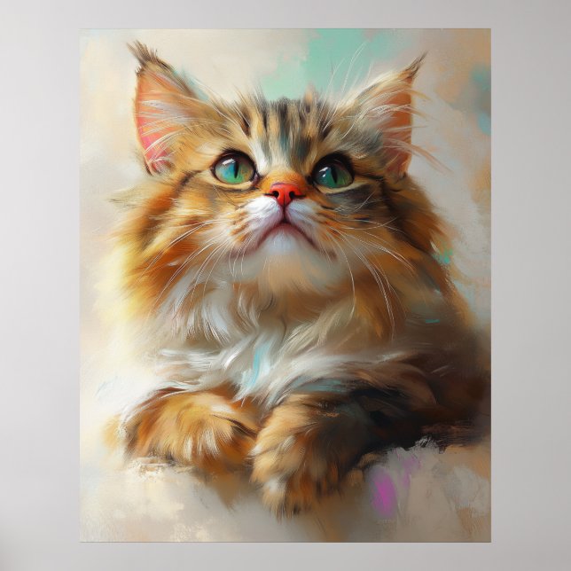 Little Wonder Kitten - Maine Coon Cat Poster (Vorne)