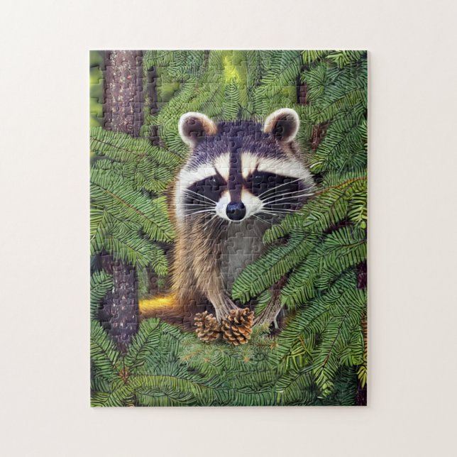 Little Woodland Wilderness Raccoon (Vertikal)
