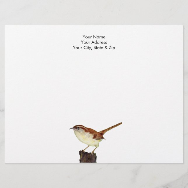 Little Wren Briefbogen (Vorderseite)