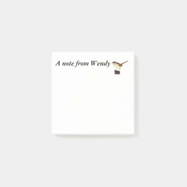 Little Wren Post-it Klebezettel (Vorderseite)