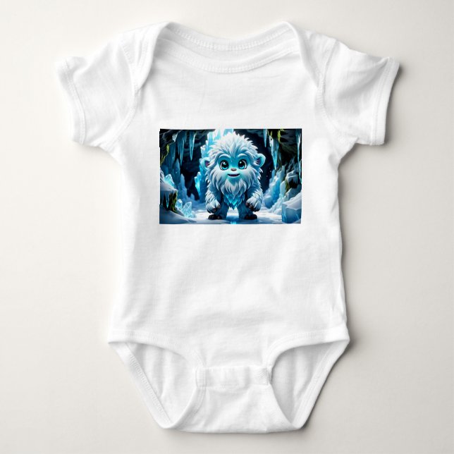 Little Yeti Baby Strampler (Vorderseite)