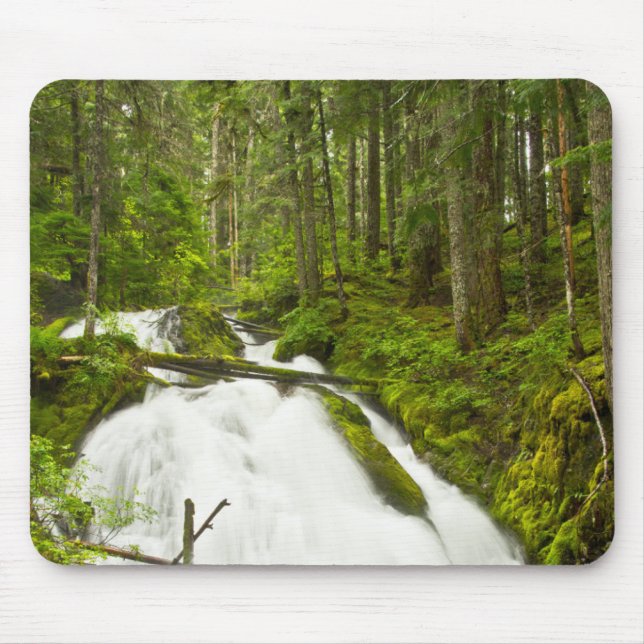 Little Zig Zag Falls | Hood National Forest Mousepad (Vorne)