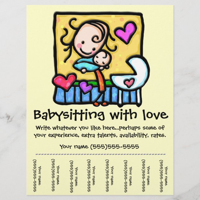 LittleGirlie Babysitting-Flyer Flyer (Vorne)