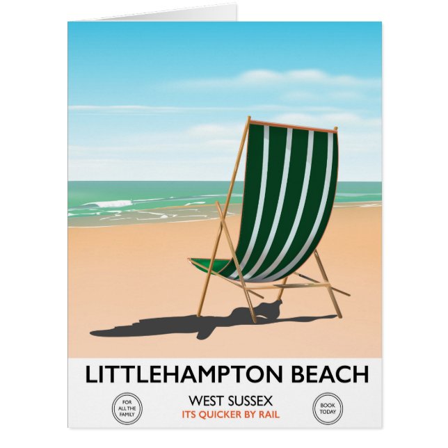 Littlehampton Beach East Sussex Reiseplakat (Vorderseite)