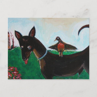 Littleman und Robbie Bobbie Postkarte