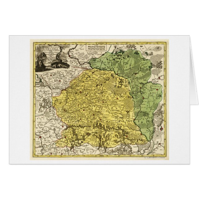 LituanieCarte panoramiqueLituanie (Devant horizontal)