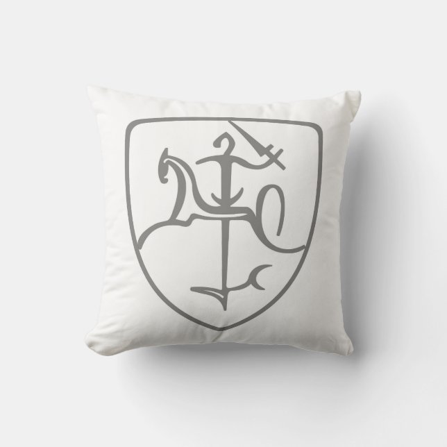 Lituanische Wappen-Vytis-Kissen Kissen (Vorderseite)