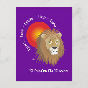Liun 23 fanadur fin 22 avust Postkarte
