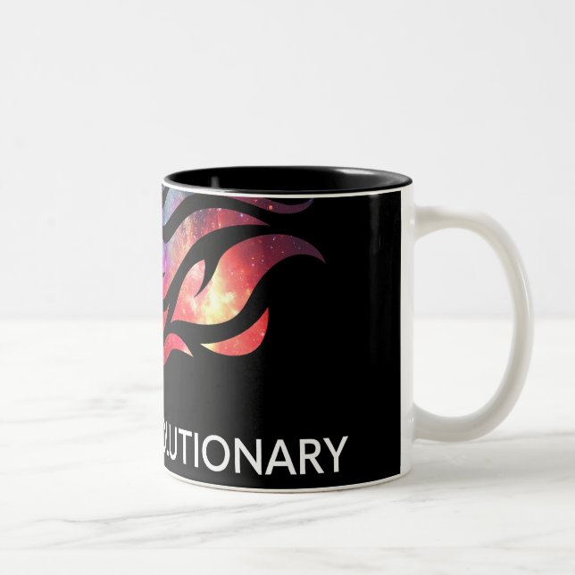 "LIV Revolutionäre VOLLSTÄNDIGE BLK-Tasse" Zweifarbige Tasse (Rechts)