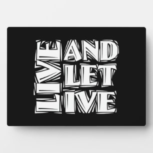 Live-12-Step-Erholung-Slogan-Angebot Gelassen Fotoplatte