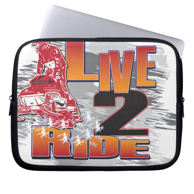 LIVE-2-RIDE-SLED LAPTOPSCHUTZHÜLLE (Vorderseite)