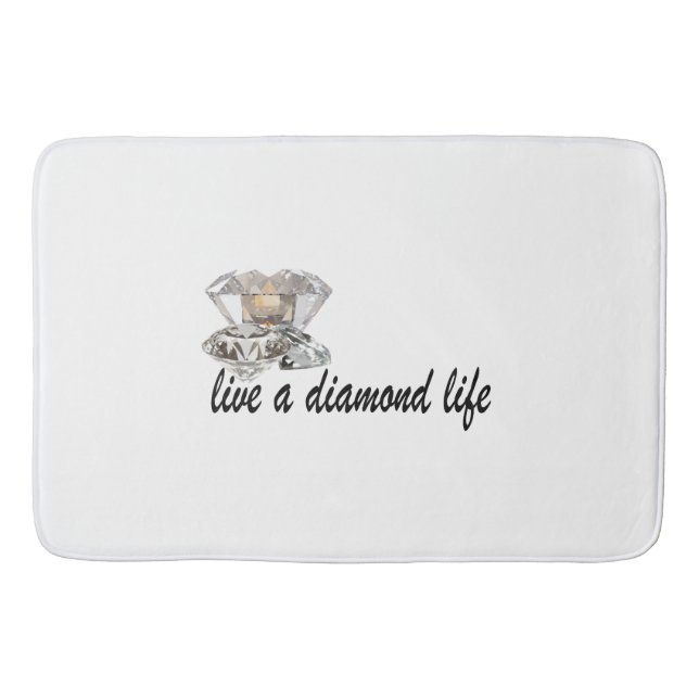 Live a Diamond Life Badematte (Vorderseite)