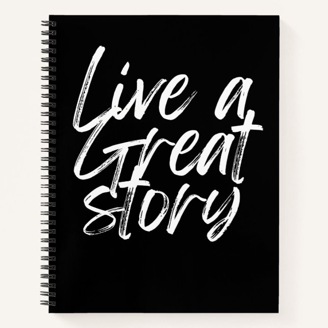 Live a great story / Journal (Devant)