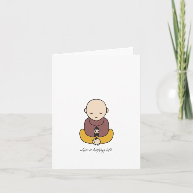 Live a happy life karte (Vorderseite)