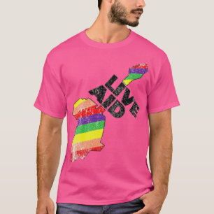 Live Aid Retro 1985 Konzert T-Shirt (Regenbogen) -