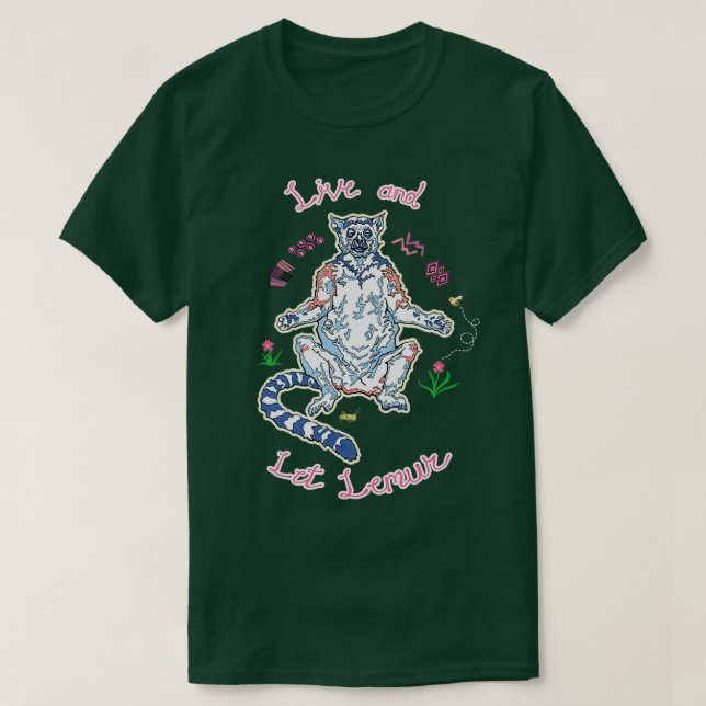 Live and Lass Lemur 2 T-Shirt (Design vorne)