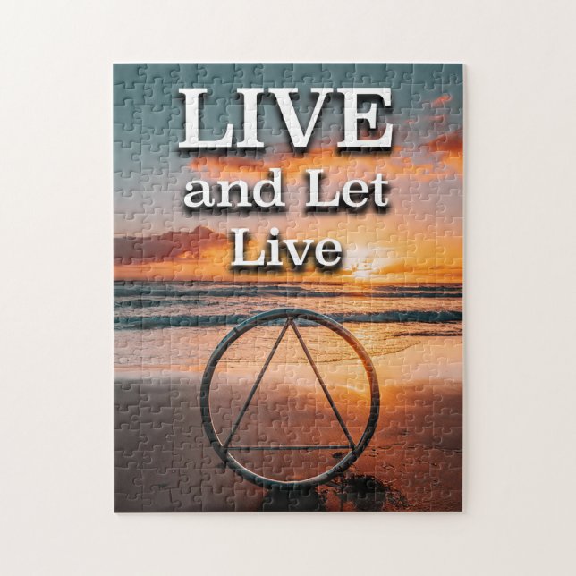 Live and Lass Live Erholung Slogan Sunrise (Vertikal)
