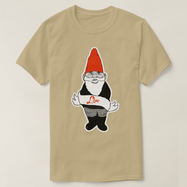 Live B W T-Shirt (Design vorne)