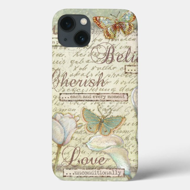 Live Believe Cherish Case-Mate iPhone Hülle (Rückseite)