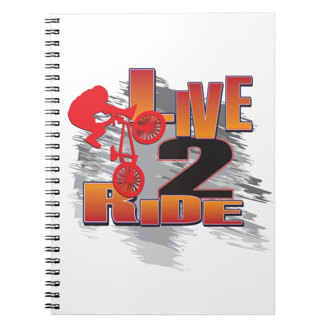 Live-BMX Radfahrer der Fahrt2 Notizblock (Vorderseite)