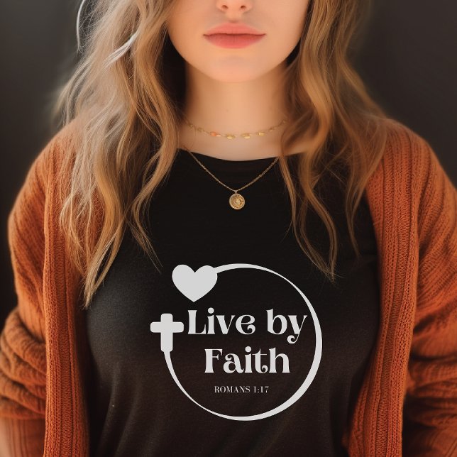Live By Faith T-Shirt de femme (Créateur téléchargé)