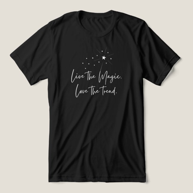 Live die magische Liebe des Trends Wand & Sparkle  Tri-Blend Shirt (Design Vorderseite)