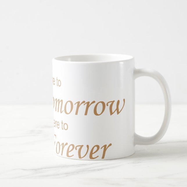 Live - Die morgen gelb Kaffeetasse (Rechts)