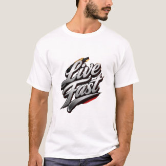 Live Fast Vintage-Renn-T-Shirt | Retro Motorsport T-Shirt