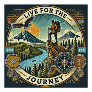 "Live for Journey" Glossy Poster