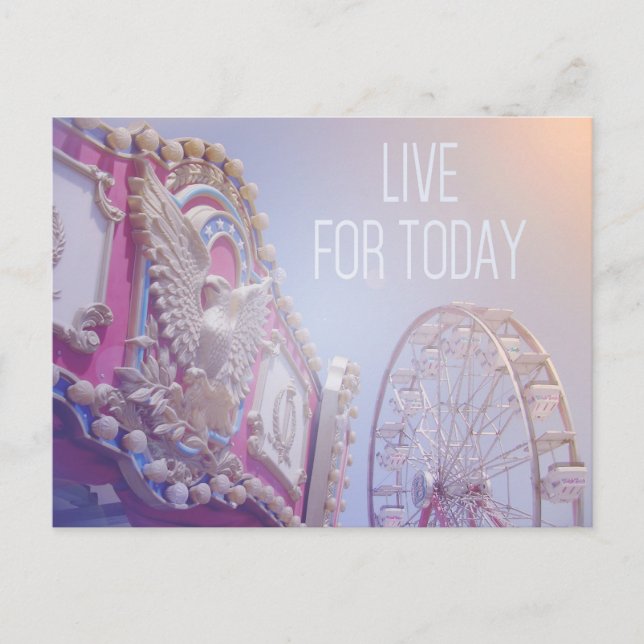 Live For Today - Karneval Postcard Postkarte (Vorderseite)