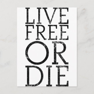 Live-frei oder Die Postkarte