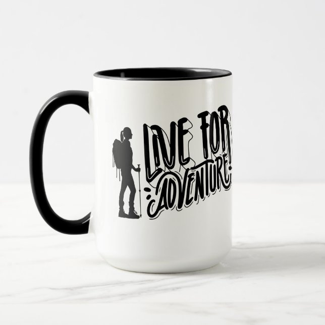 Live für Abenteuer Tasse (Links)