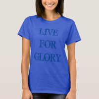Live für glänzend blaues Logo-Design