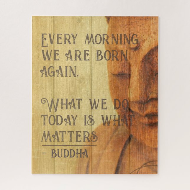Live für heute Mantra Buddha Motivierend Zitat (Vertikal)