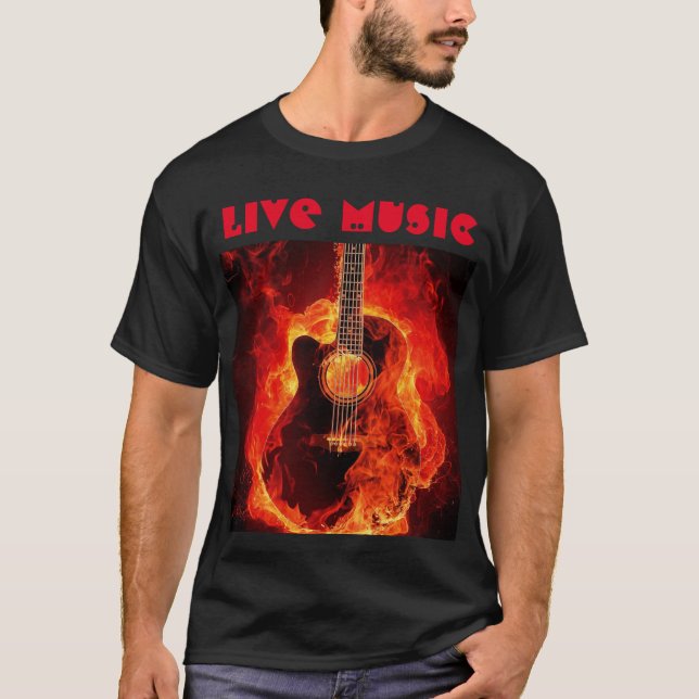Live-Gitarre-T - Shirt (Vorderseite)