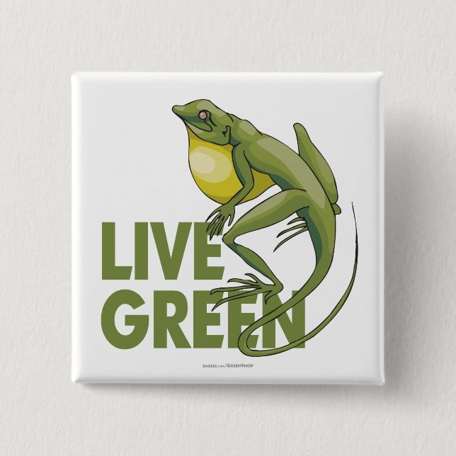 Live Green Button (Vorderseite)