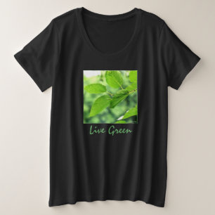 "Live Green" Ladys Plus-T - Shirt