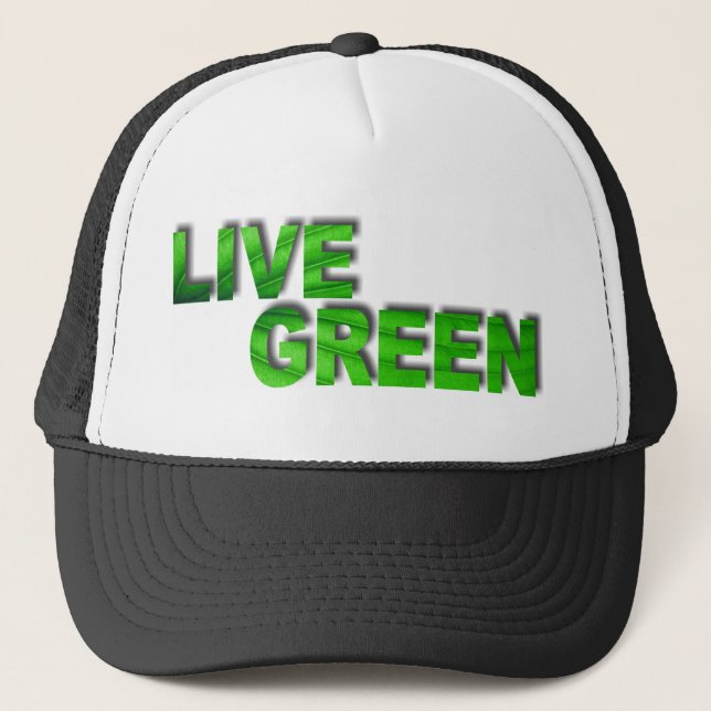 Live Green Truckerkappe (Vorderseite)