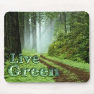Live Green - Wald Mousepad