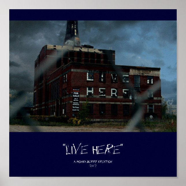 "Live Here" Poster (Vorne)