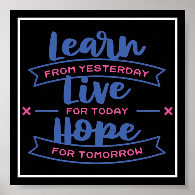 Live Hope lernen Poster (Vorne)