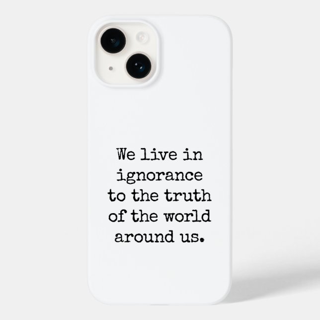 Live In Ignorance coque iphone (Verso)