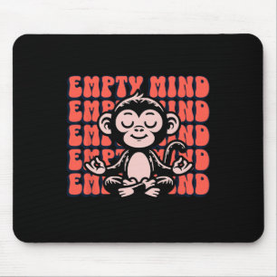 Live It Designs Süßer meditierender Affe, Anfänger Mousepad