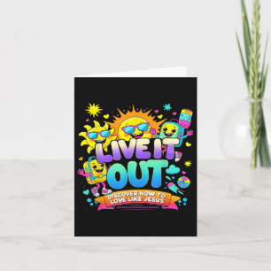 Live it out Liebe wie Jesus Vbs Sommer 2025 T-Shir Karte