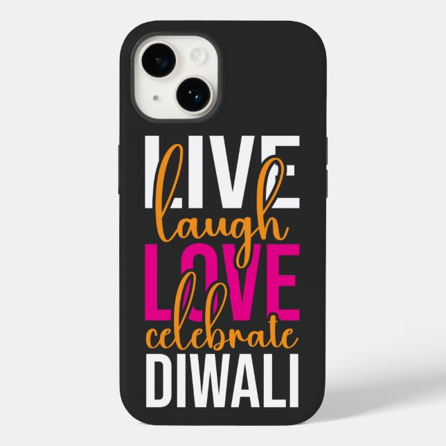 Live-Lachen Liebe feiert Diwali Case-Mate iPhone 14 Hülle (Rückseite)