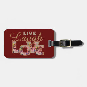 Live, Lachen, Liebe Gepäckanhänger