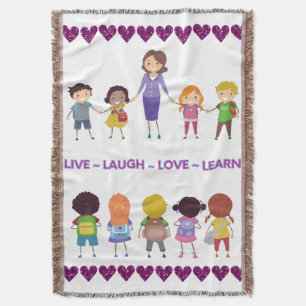 Live ~ Lachen ~ Liebe ~ Lehren Decke