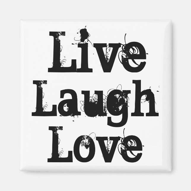 Live, Lachen, Liebe Magnet (Vorne)